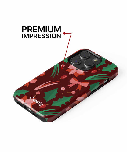 Cheerful Floral Christmas Delight iPhone case Case Cazify - Delivery Canada