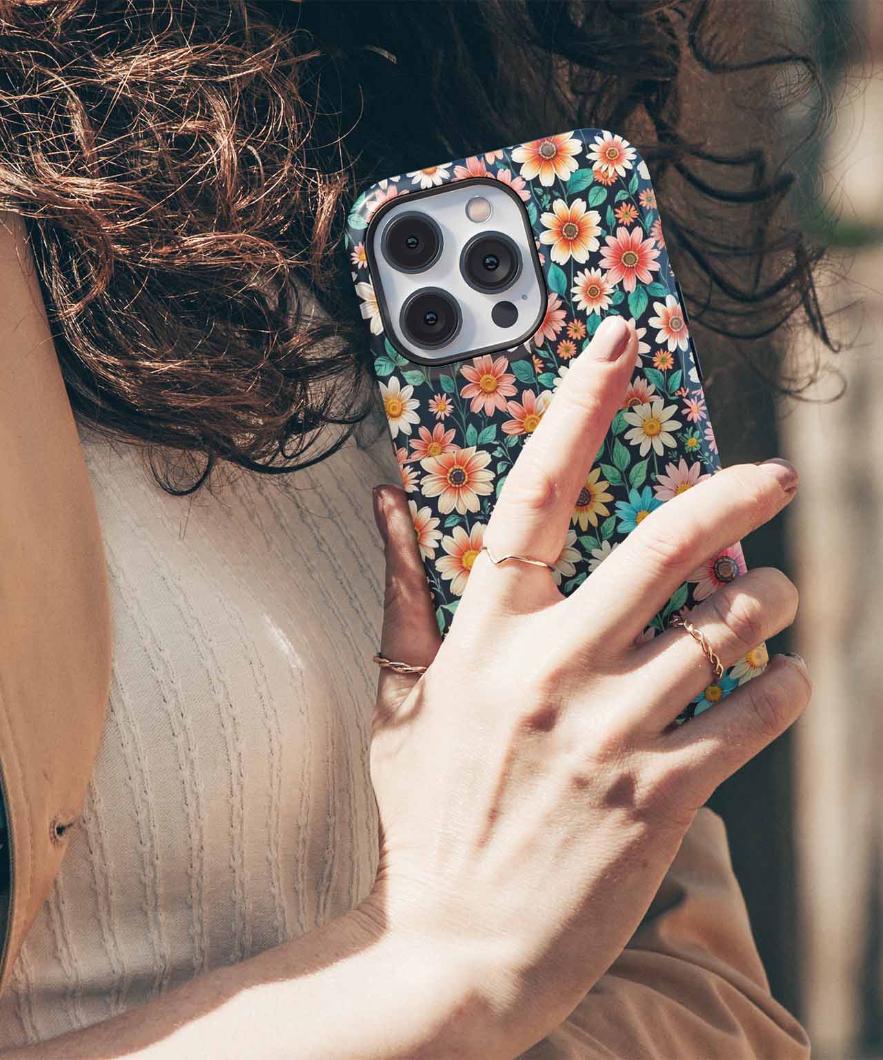 Cheerful Floral Explosion in Full Bloom iPhone case Case Cazify - Delivery Canada