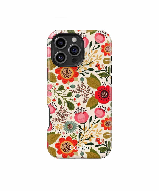 Cheerful Floral Explosion of Color iPhone case Case Cazify - Delivery Canada