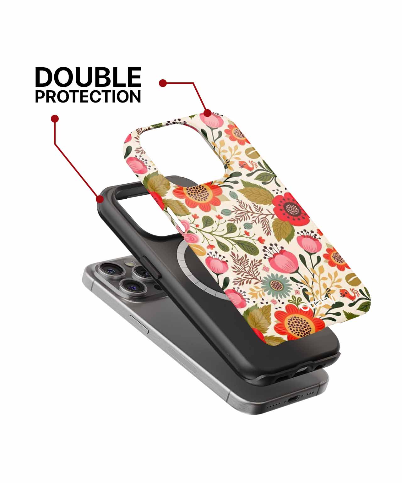 Cheerful Floral Explosion of Color iPhone case Case Cazify - Delivery Canada