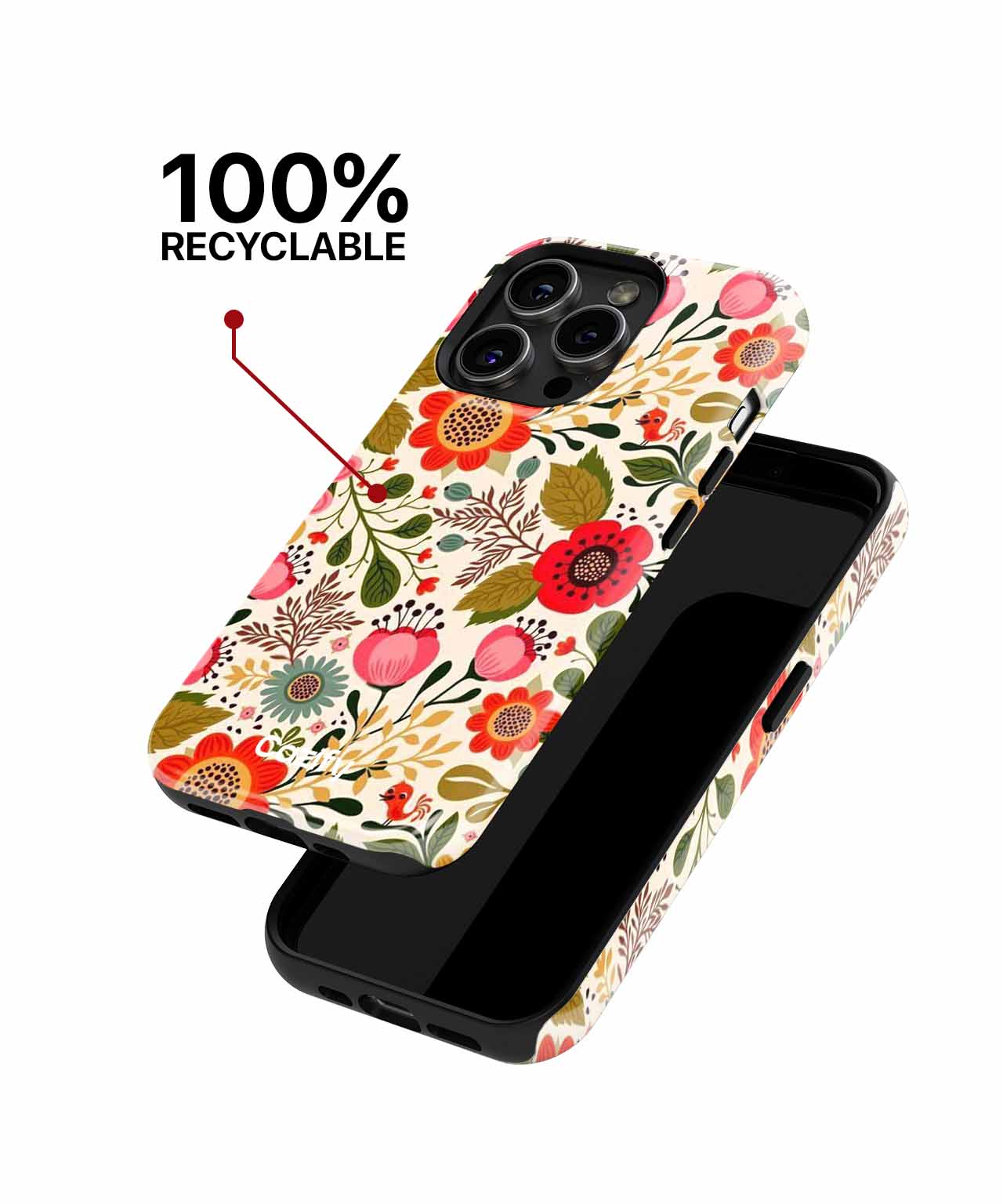Cheerful Floral Explosion of Color iPhone case Case Cazify - Delivery Canada