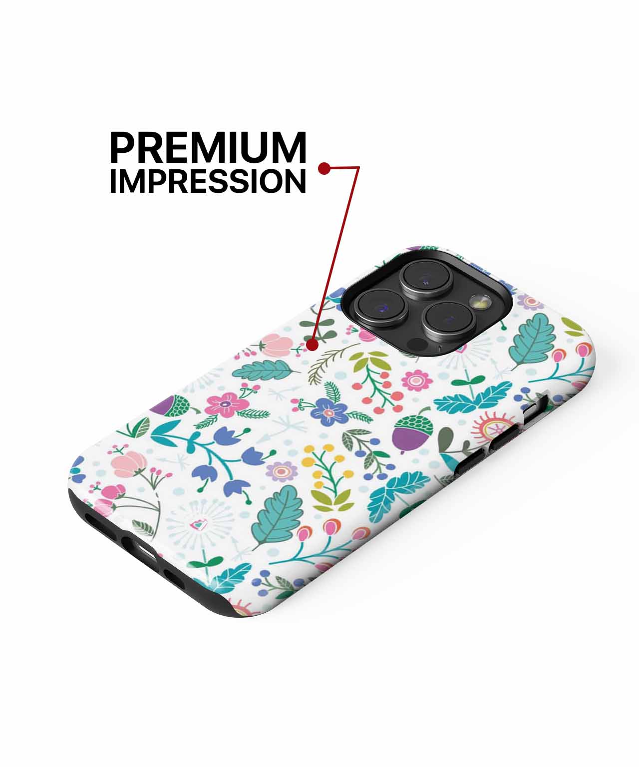 Cheerful Floral Explosion of Colors iPhone case Case Cazify - Delivery Canada