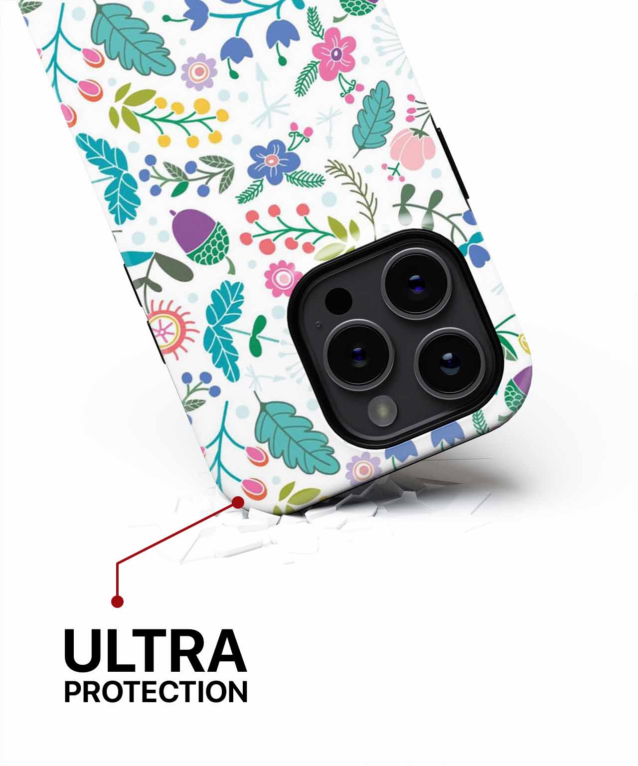 Cheerful Floral Explosion of Colors iPhone case Case Cazify - Delivery Canada