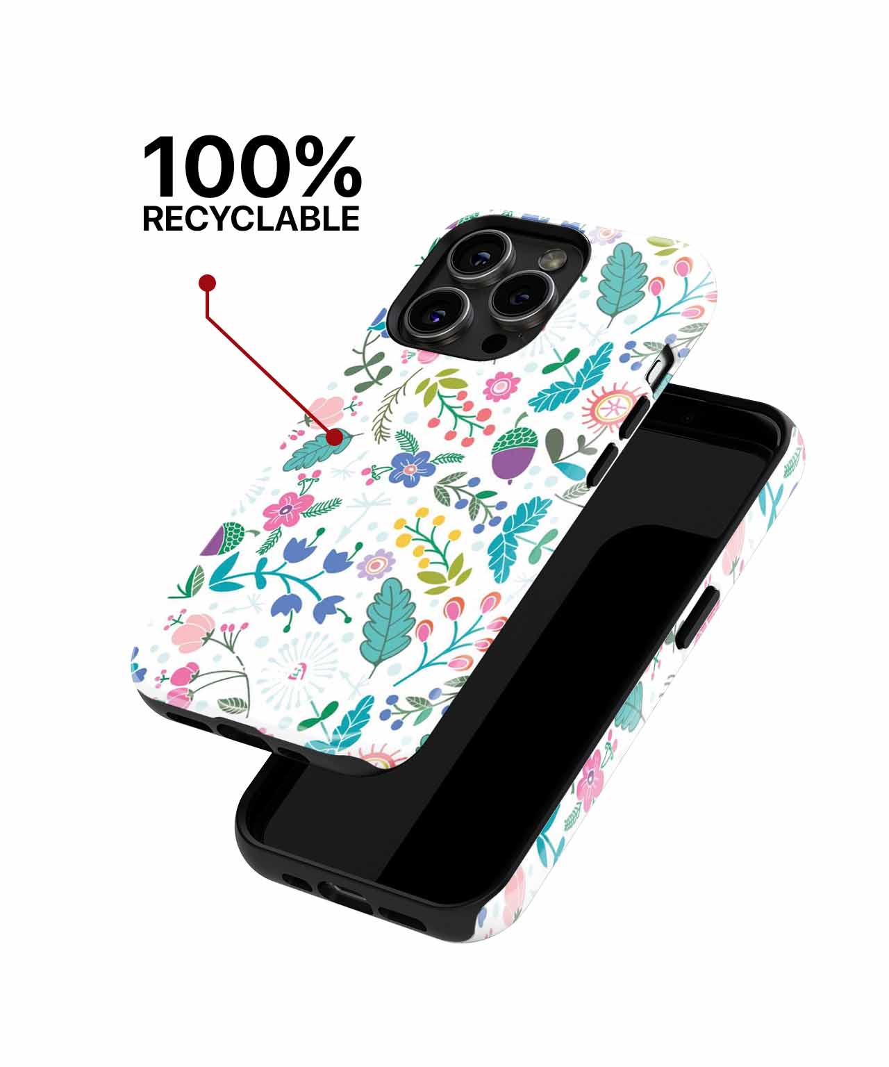 Cheerful Floral Explosion of Colors iPhone case Case Cazify - Delivery Canada