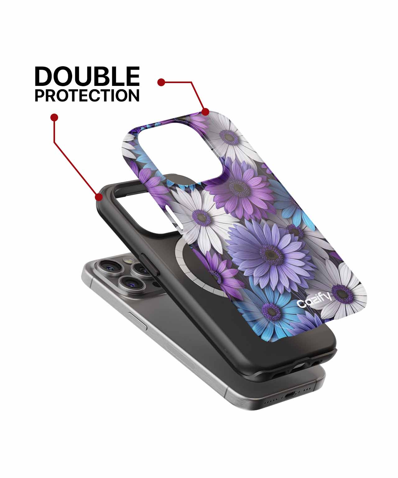 Cheerful Floral Explosion with Bold Colors iPhone case Case Cazify - Delivery Canada