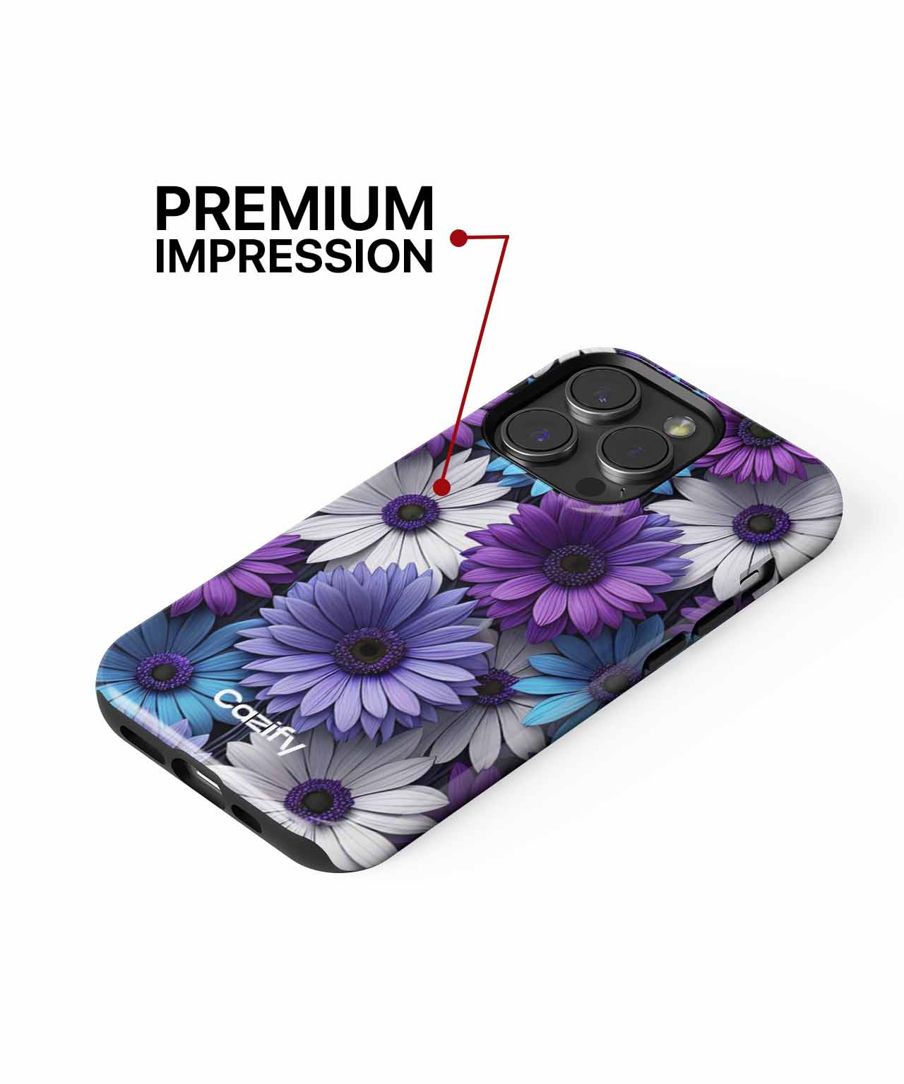 Cheerful Floral Explosion with Bold Colors iPhone case Case Cazify - Delivery Canada