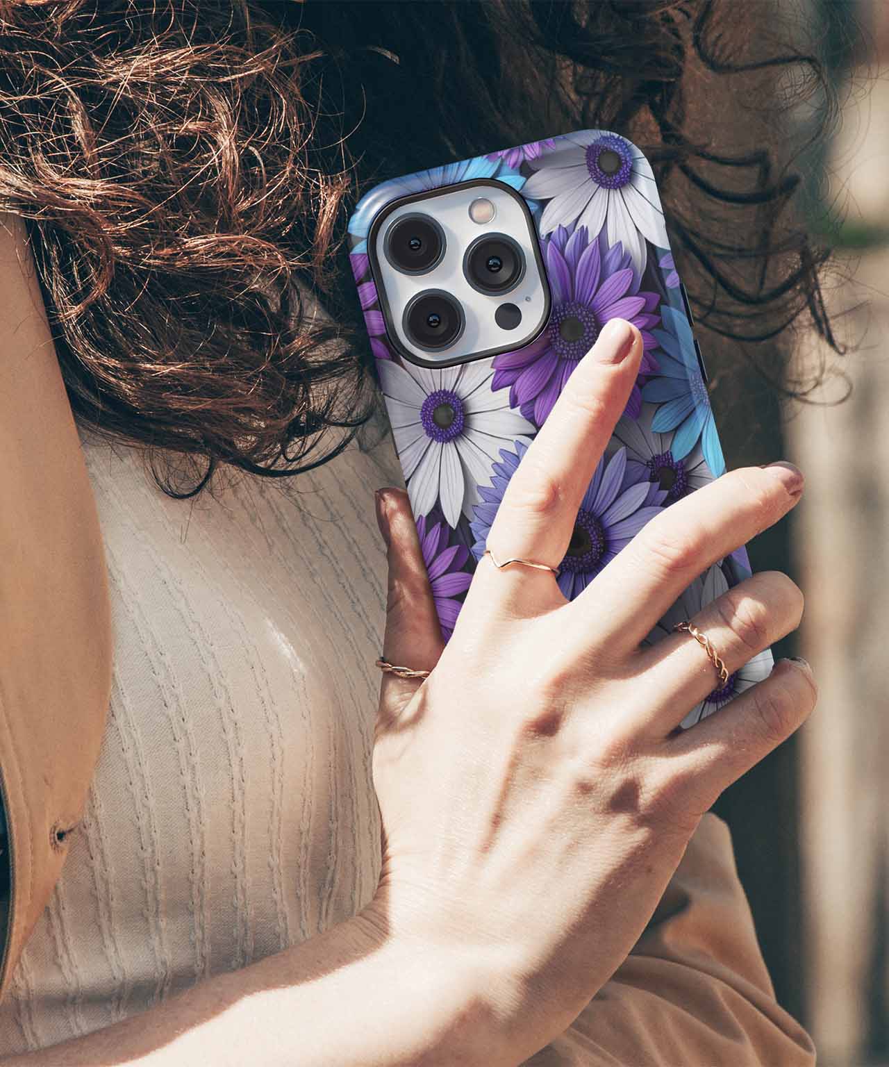 Cheerful Floral Explosion with Bold Colors iPhone case Case Cazify - Delivery Canada