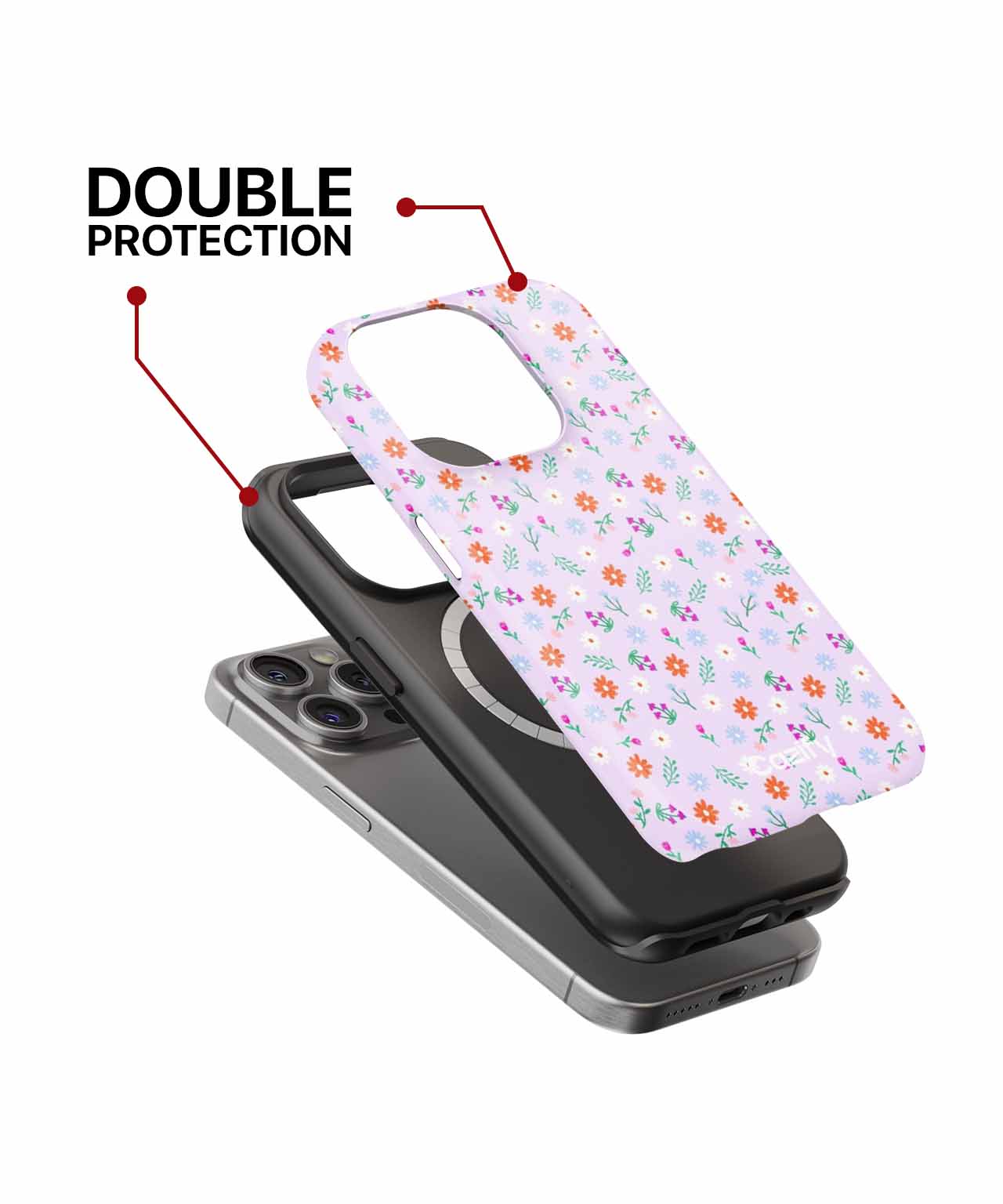 Cheerful Floral Fantasy Wallpaper iPhone case Case Cazify - Delivery Canada