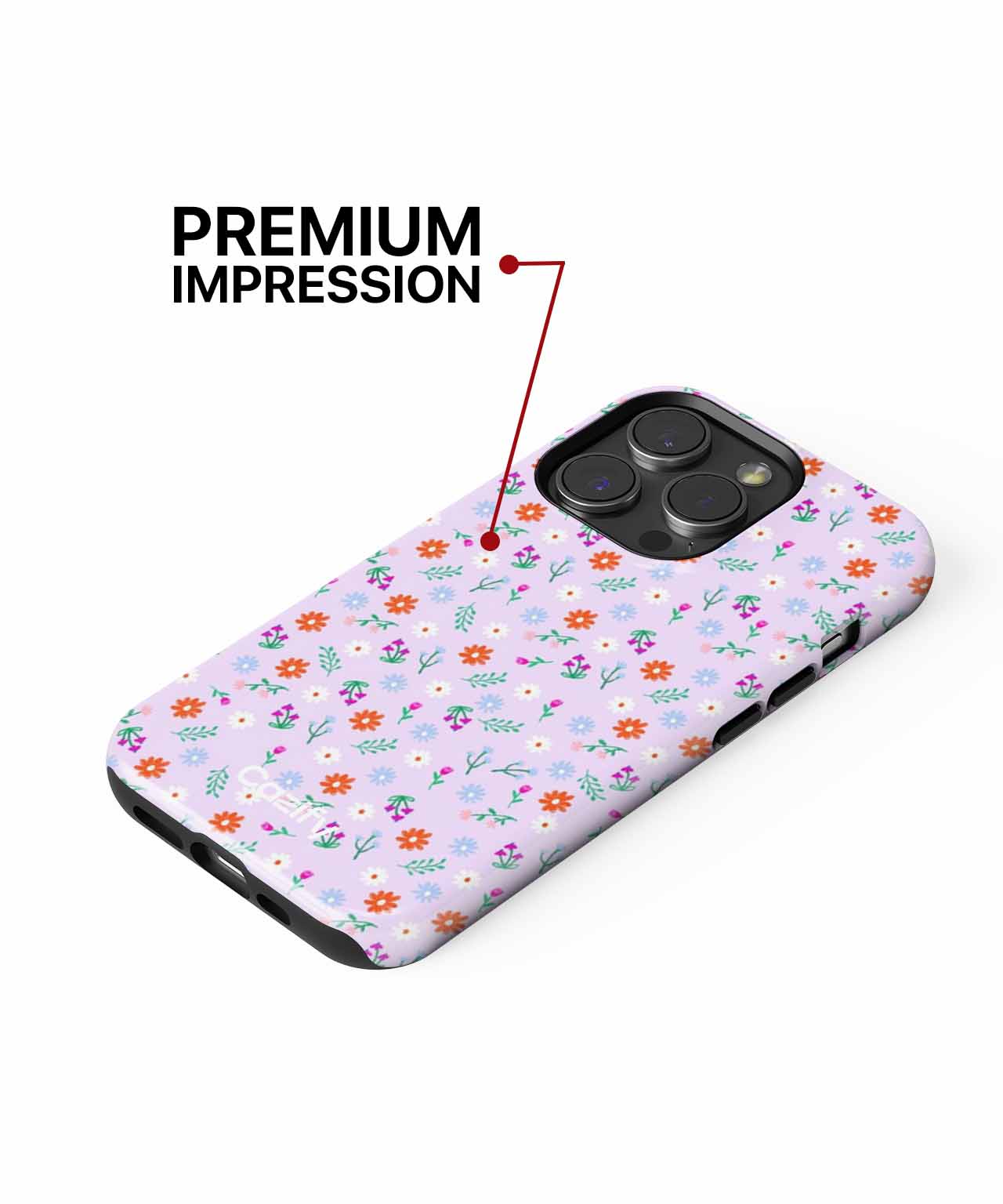 Cheerful Floral Fantasy Wallpaper iPhone case Case Cazify - Delivery Canada