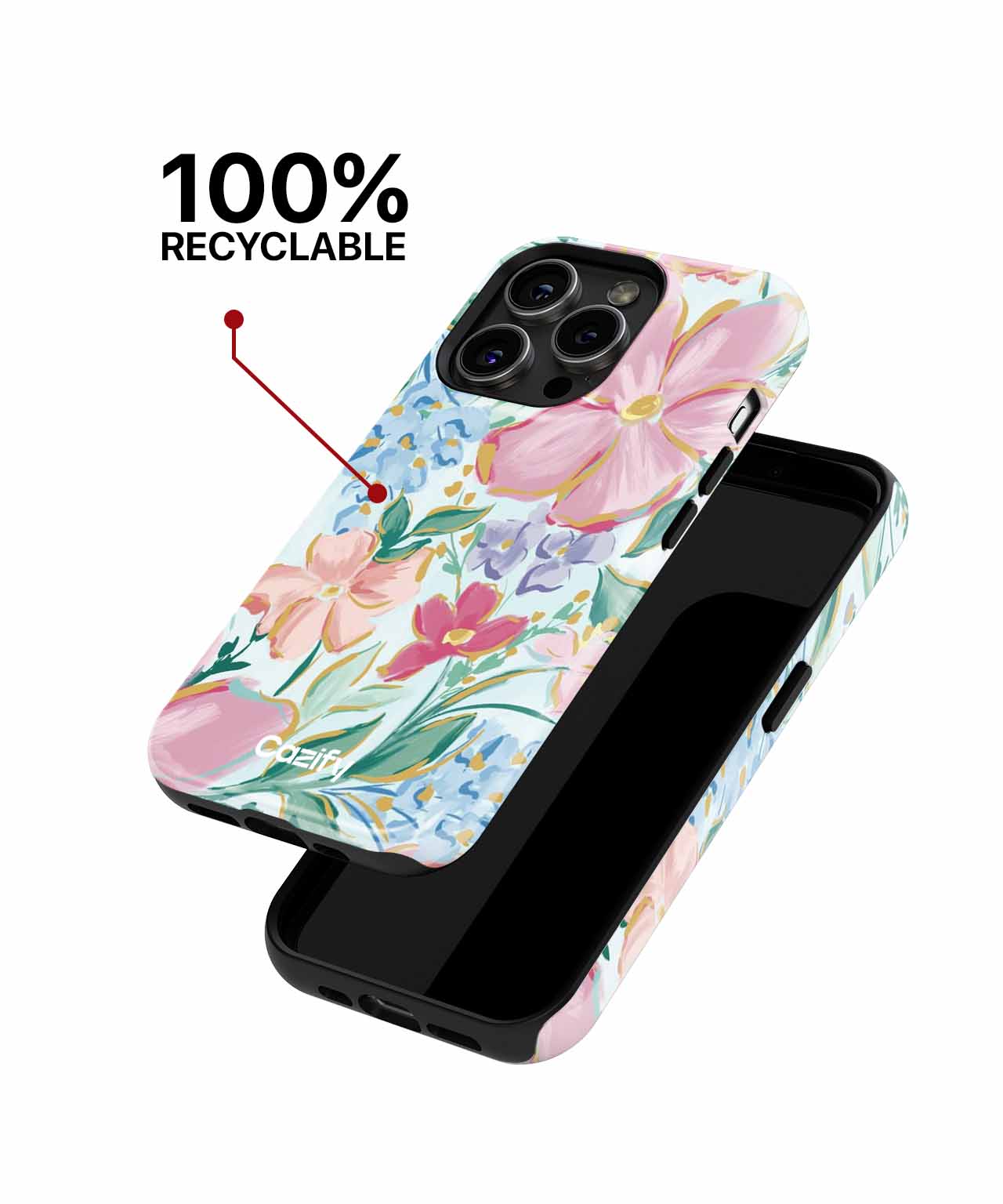 Cheerful Floral Party Explosion iPhone case Case Cazify - Delivery Canada