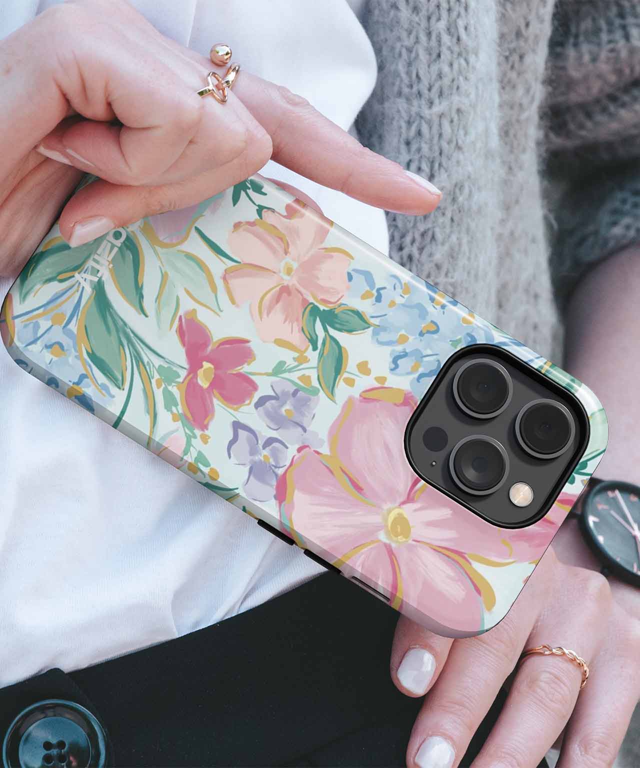 Cheerful Floral Party Explosion iPhone case Case Cazify - Delivery Canada