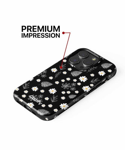 Cheerful Floral Party on Black iPhone case Case Cazify - Delivery Canada