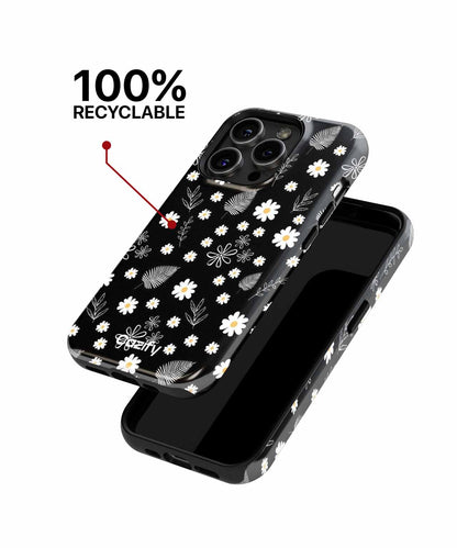 Cheerful Floral Party on Black iPhone case Case Cazify - Delivery Canada
