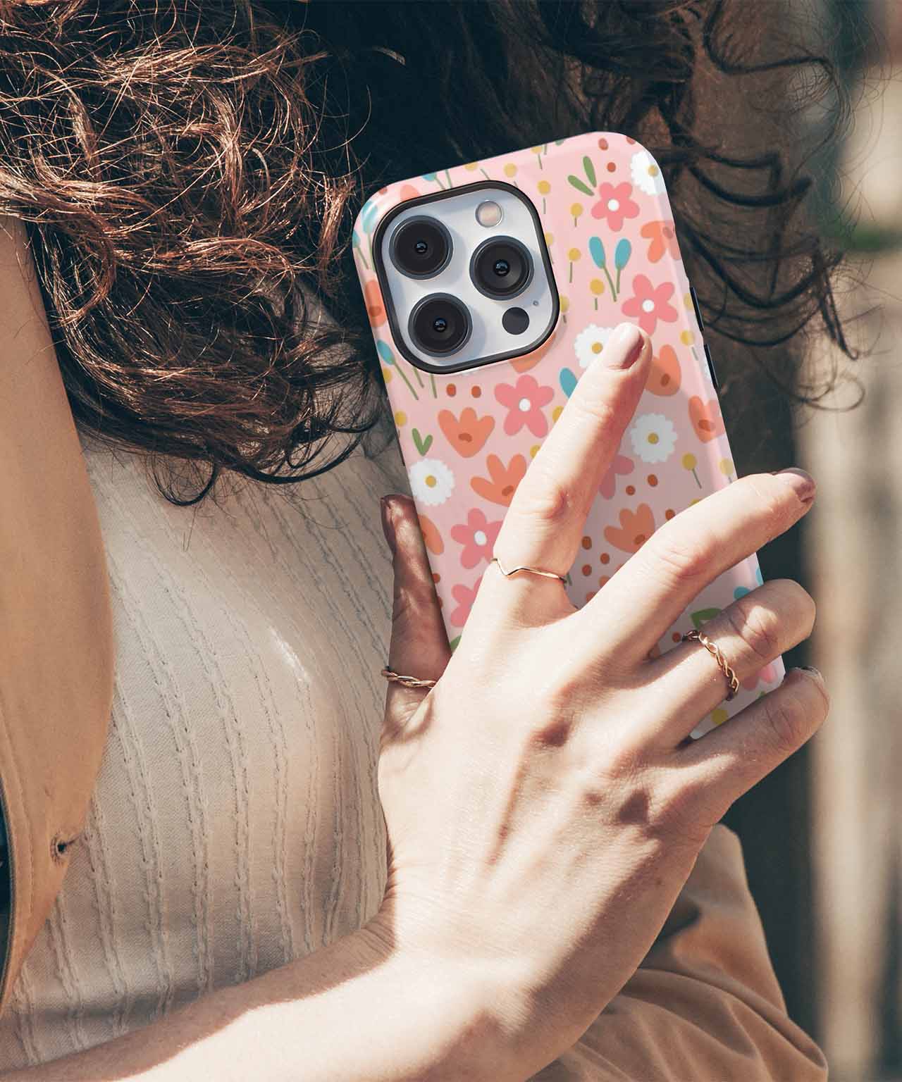 Cheerful Floral Party Vibes iPhone case Case Cazify - Delivery Canada