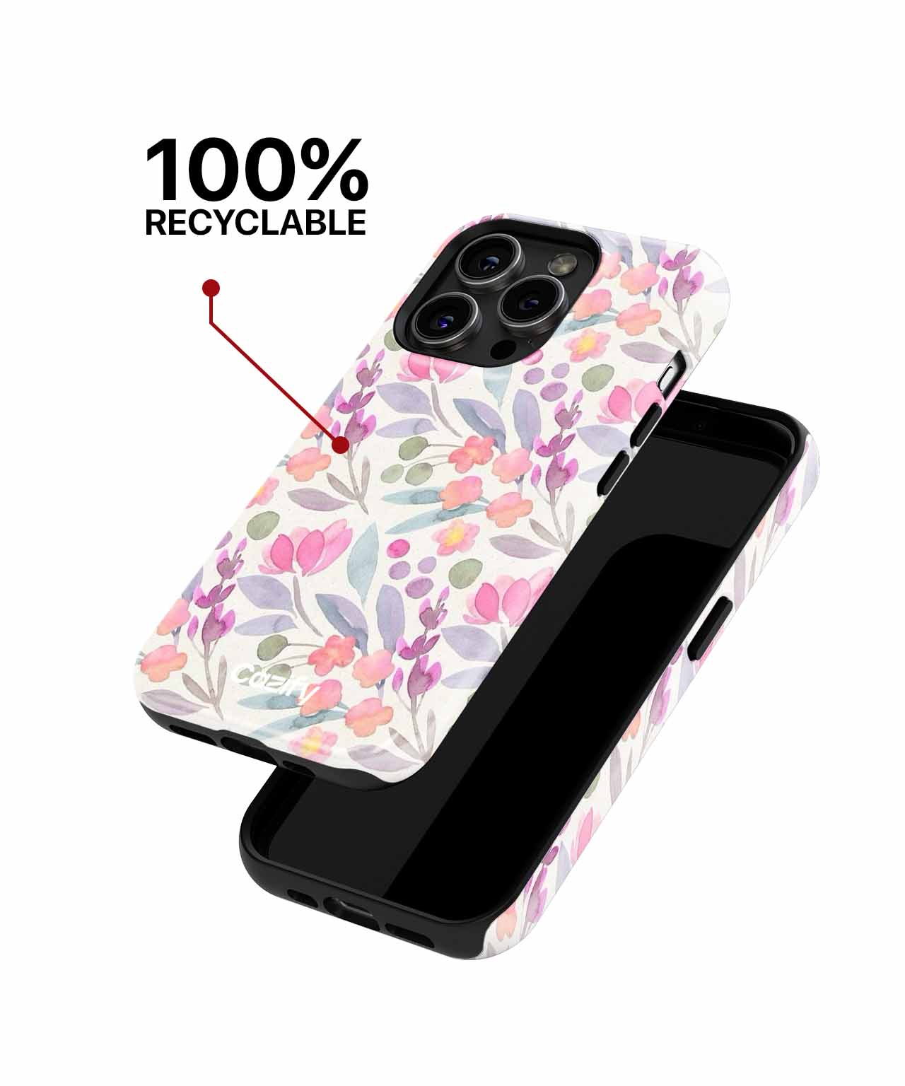 Cheerful Floral Splash of Colors iPhone case Case Cazify - Delivery Canada