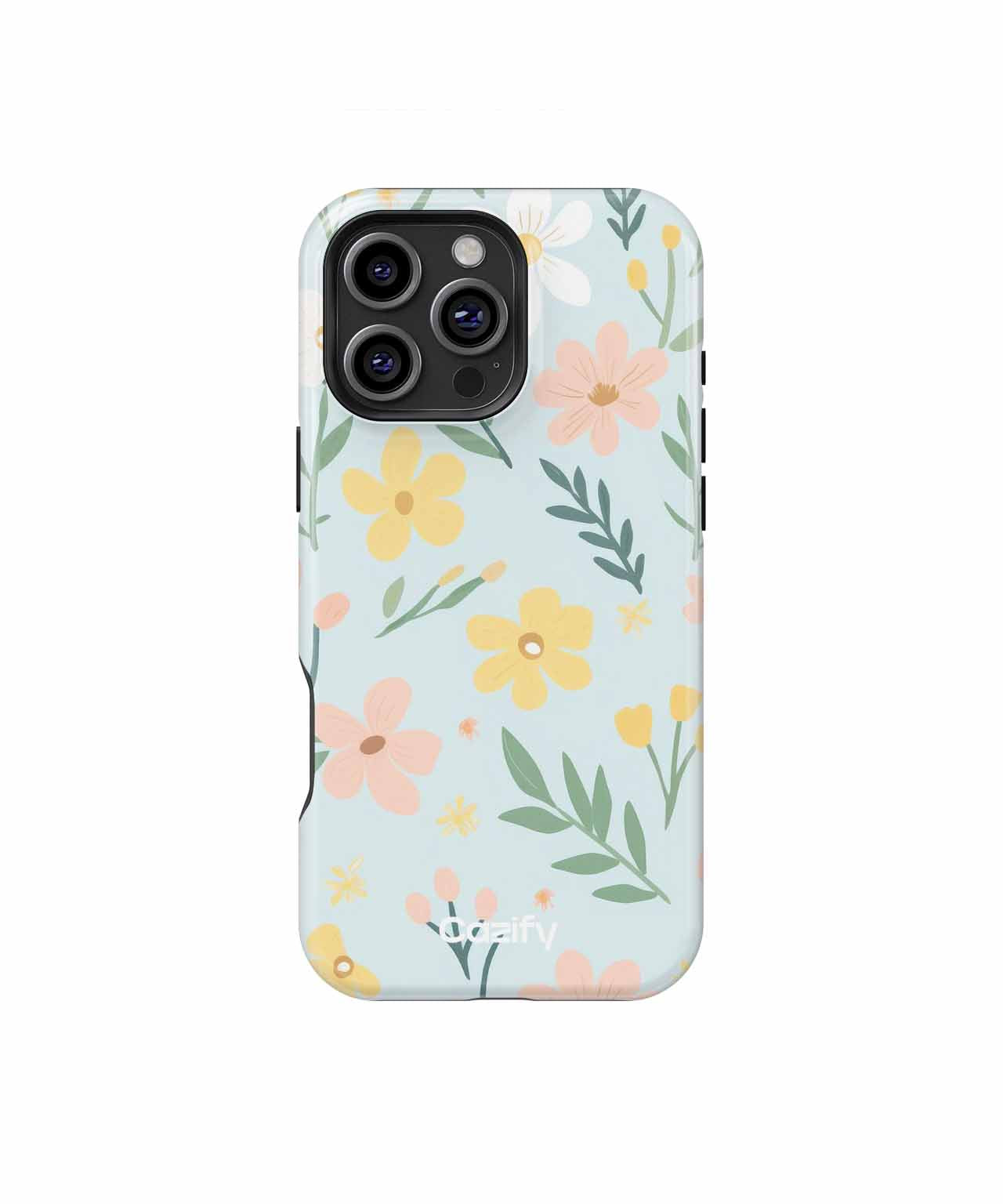 Cheerful Floral Symphony in Blue iPhone case Case Cazify - Delivery Canada