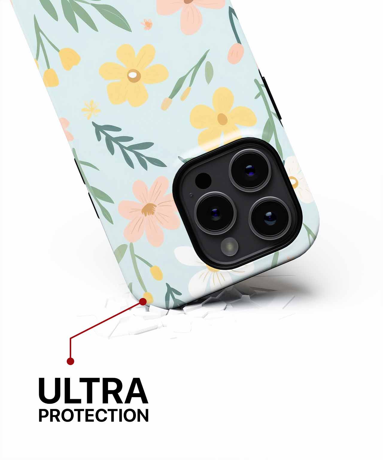 Cheerful Floral Symphony in Blue iPhone case Case Cazify - Delivery Canada