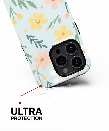 Cheerful Floral Symphony in Blue iPhone case Case Cazify - Delivery Canada