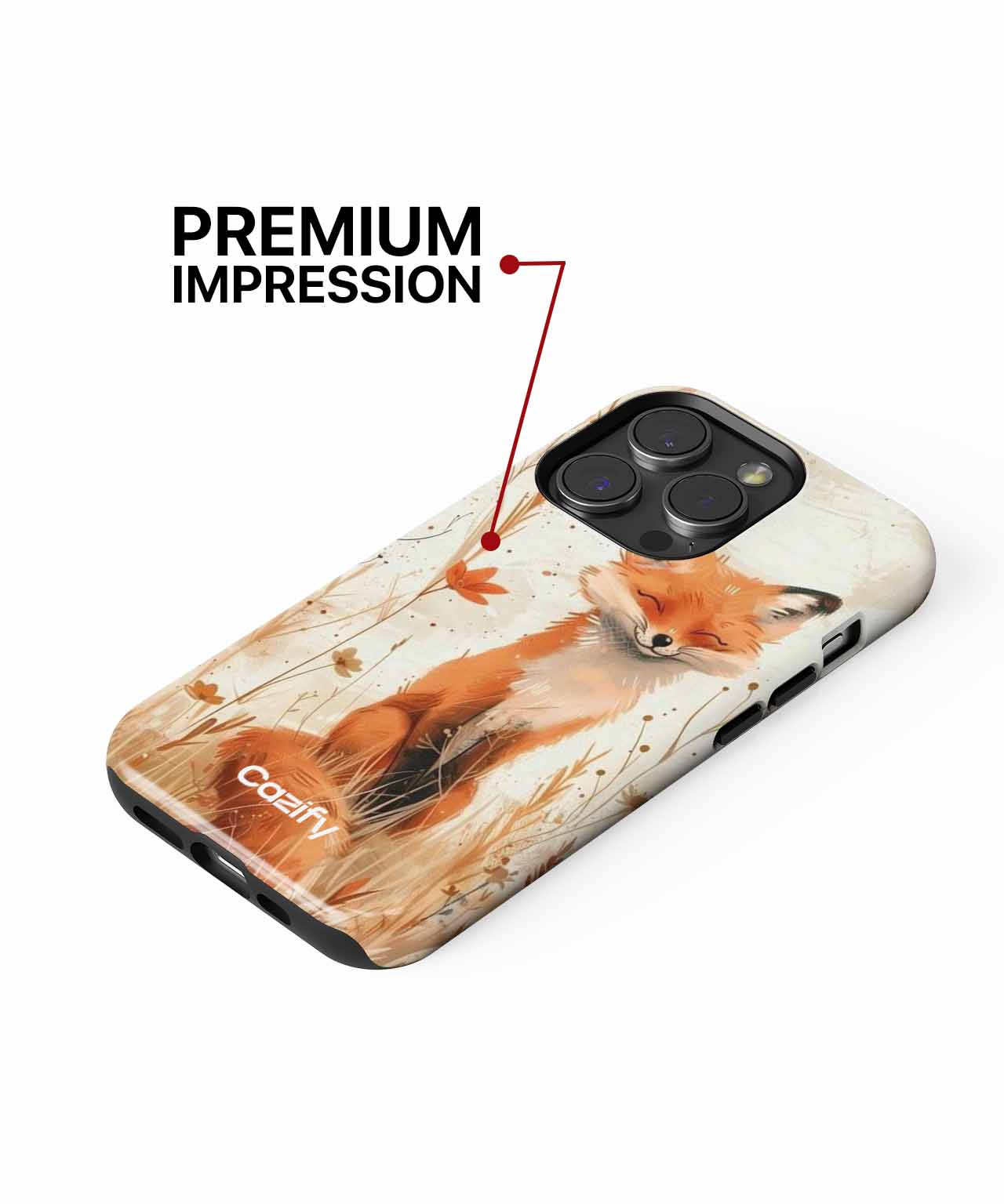 Cheerful Fox in a Sunny Meadow iPhone case Case Cazify - Delivery Canada