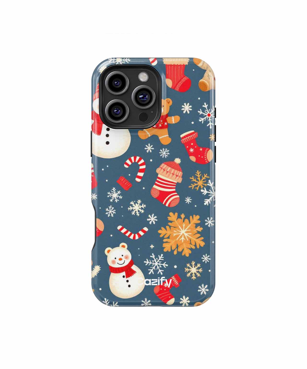 Cheerful Frosty Friends Holiday Fun iPhone case Case Cazify - Delivery Canada