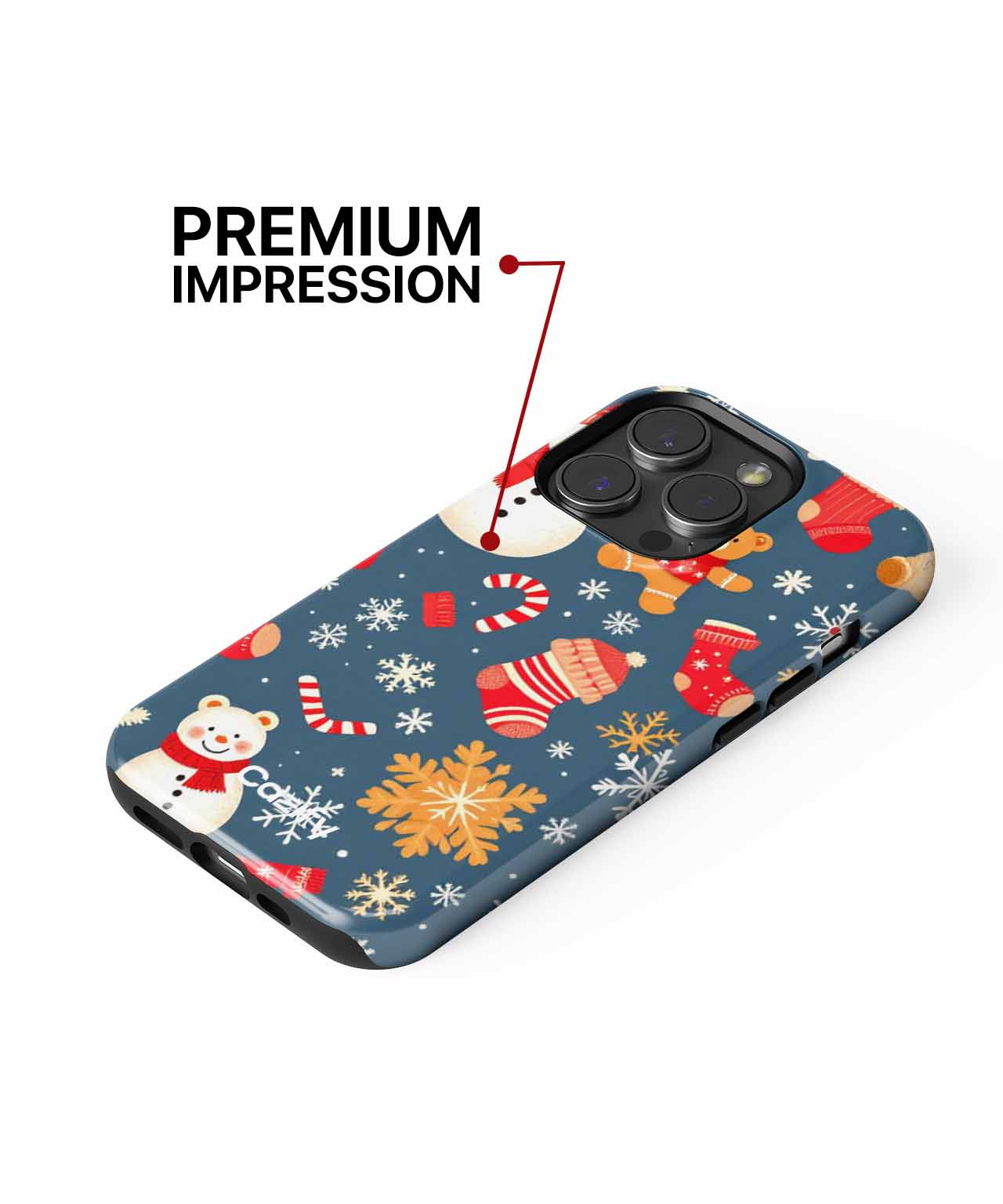 Cheerful Frosty Friends Holiday Fun iPhone case Case Cazify - Delivery Canada