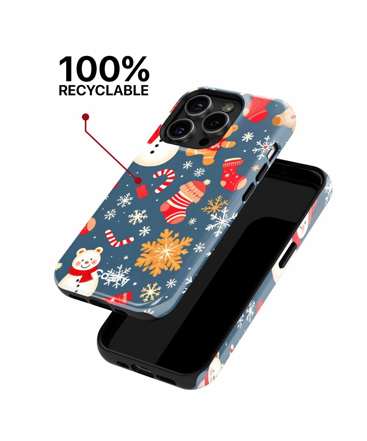 Cheerful Frosty Friends Holiday Fun iPhone case Case Cazify - Delivery Canada