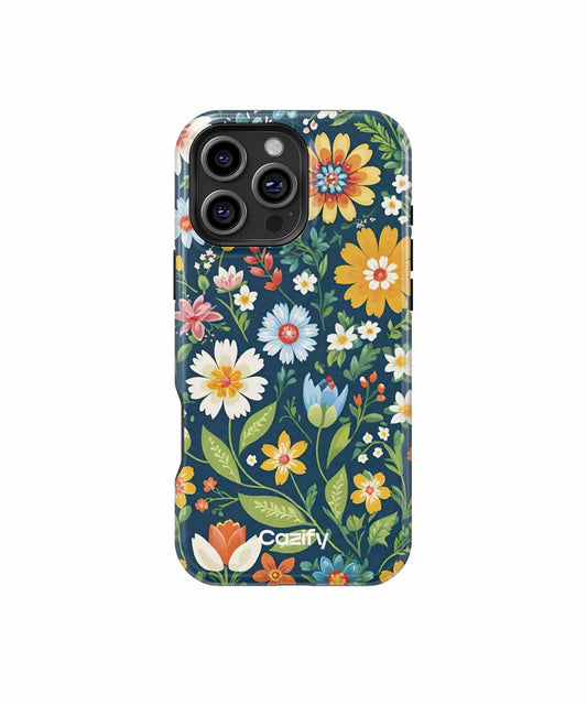 Cheerful Garden of Whimsical Blooms iPhone case Case Cazify - Delivery Canada