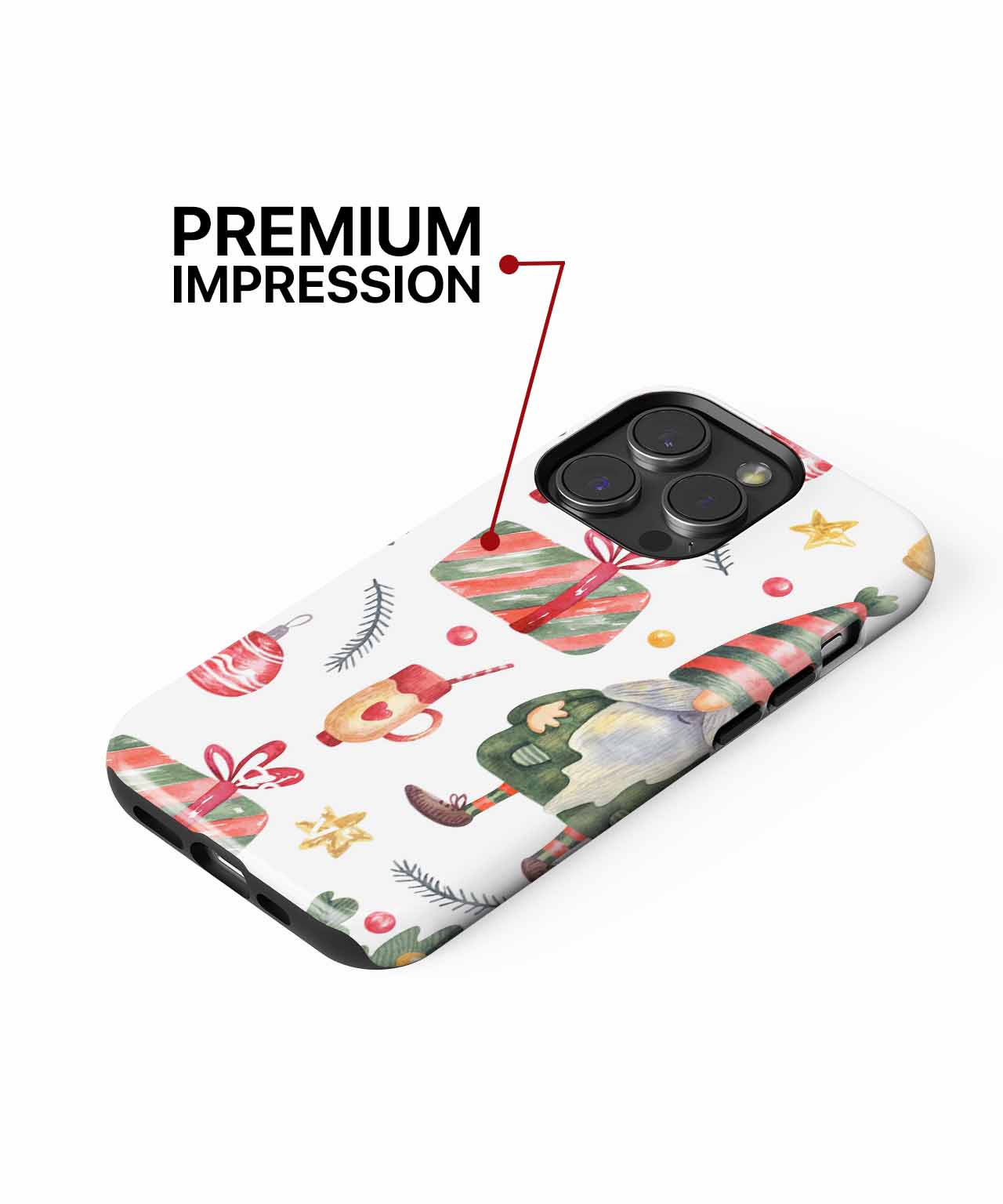 Cheerful Gnomes Celebrating Christmas Together iPhone case Case Cazify - Delivery Canada