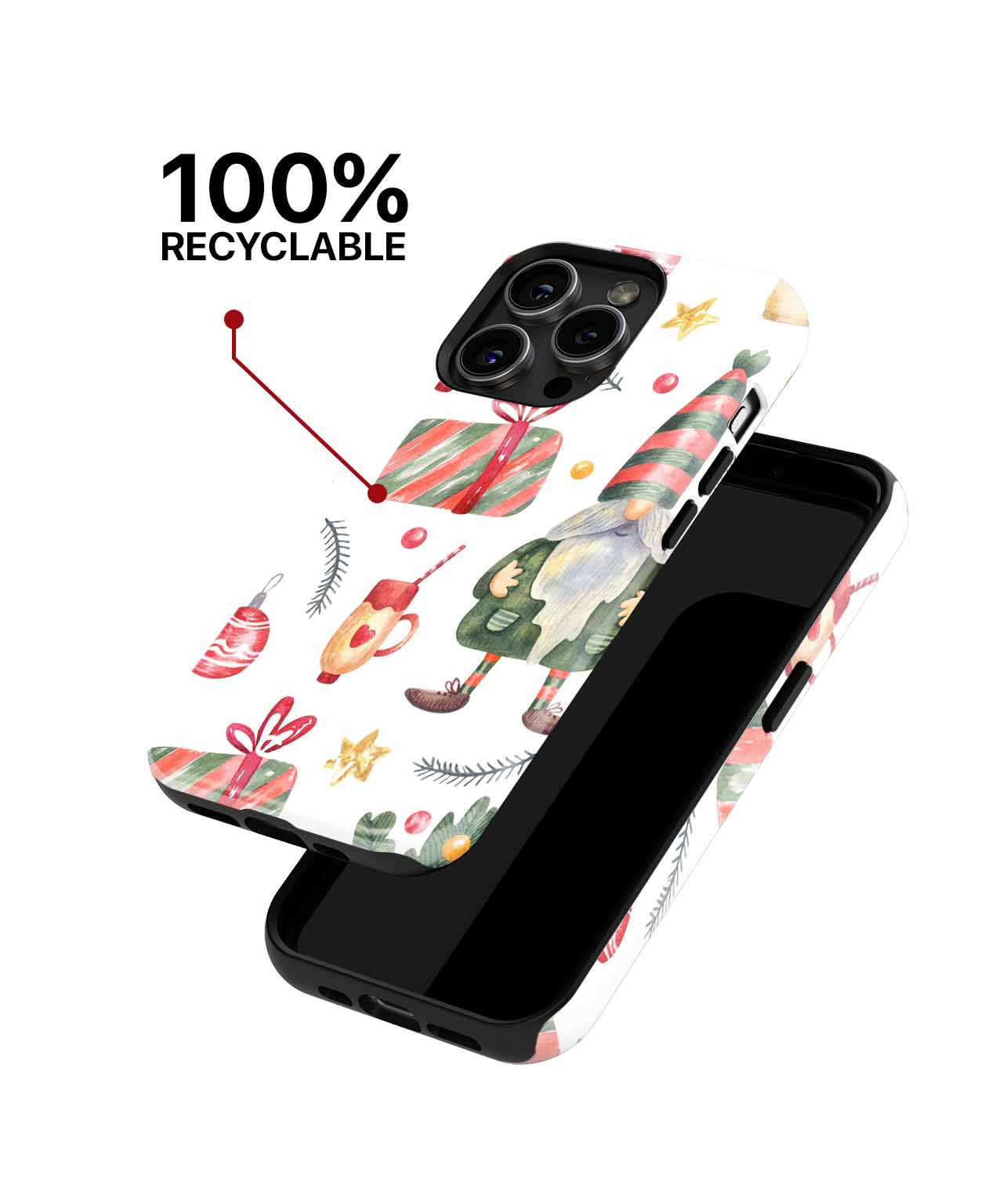 Cheerful Gnomes Celebrating Christmas Together iPhone case Case Cazify - Delivery Canada