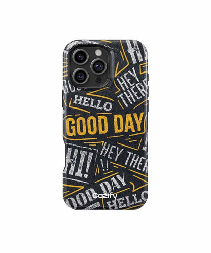 Cheerful Greetings Everyday Vibe iPhone case Case Cazify - Delivery Canada