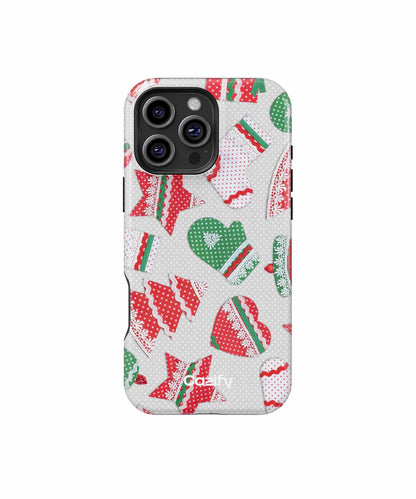 Cheerful Holiday Patterns of Joy iPhone case Case Cazify - Delivery Canada