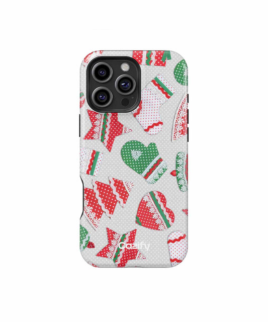 Cheerful Holiday Patterns of Joy iPhone case Case Cazify - Delivery Canada