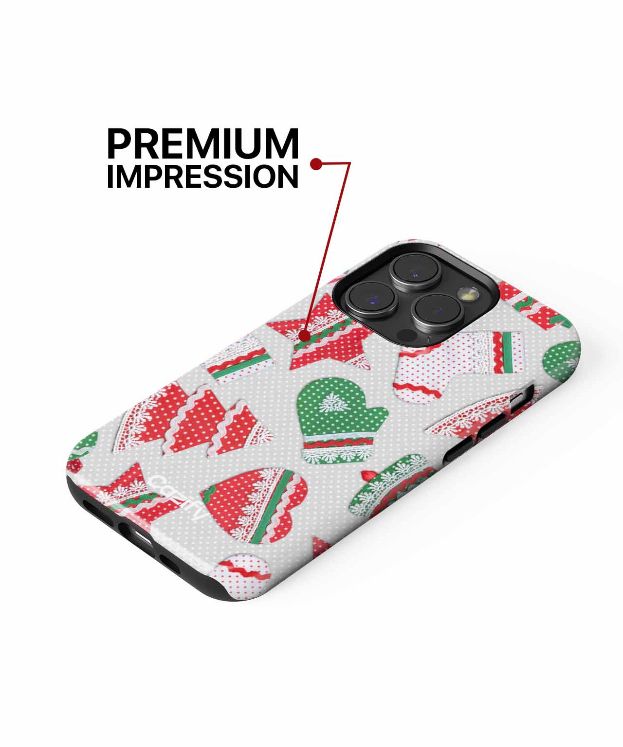 Cheerful Holiday Patterns of Joy iPhone case Case Cazify - Delivery Canada