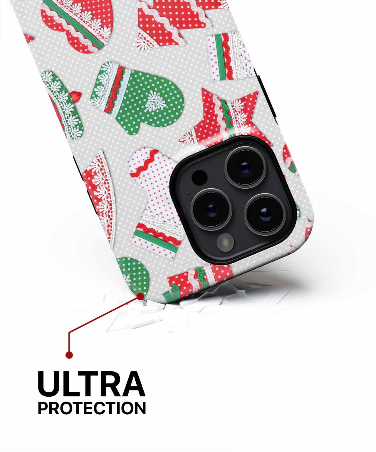 Cheerful Holiday Patterns of Joy iPhone case Case Cazify - Delivery Canada