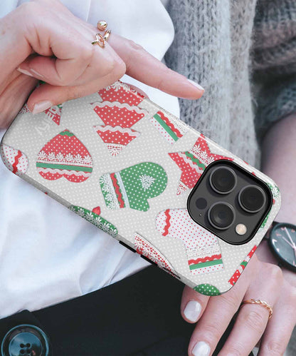 Cheerful Holiday Patterns of Joy iPhone case Case Cazify - Delivery Canada