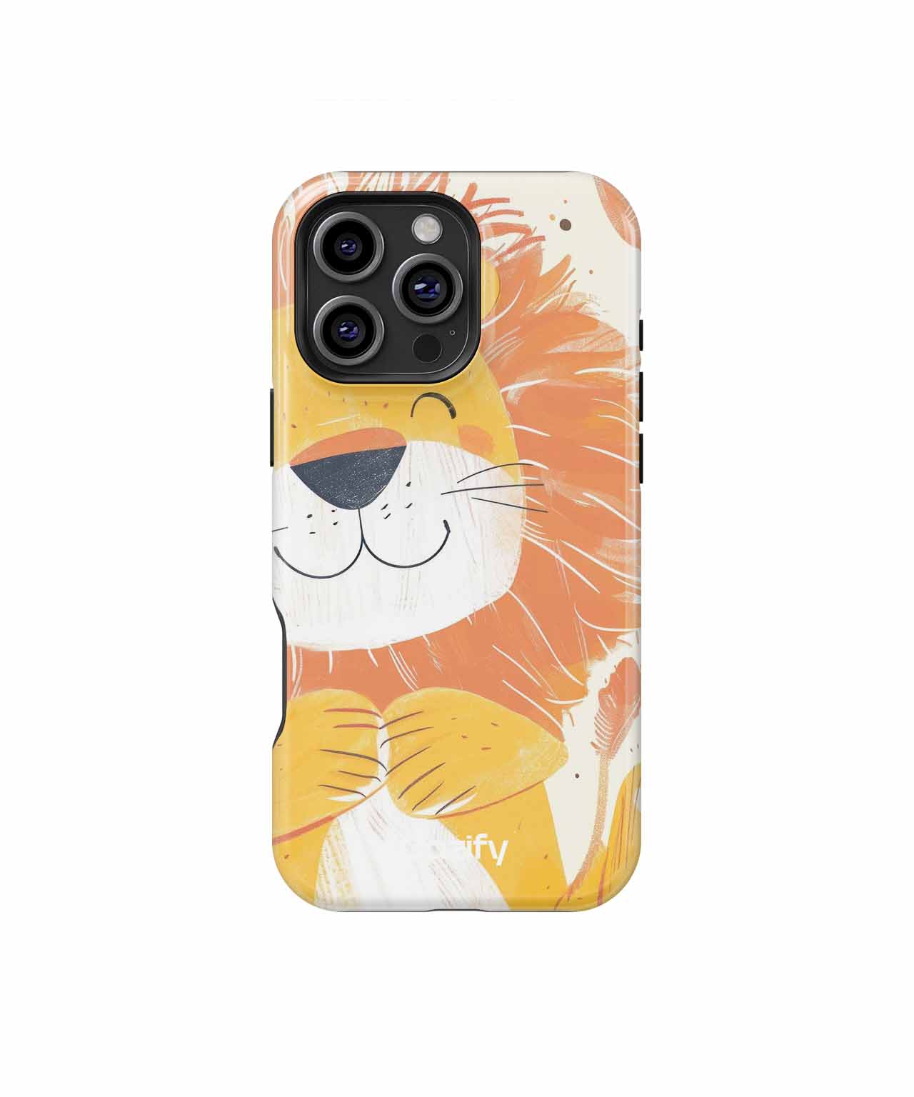 Cheerful Lion Spreading Happiness iPhone case Case Cazify - Delivery Canada