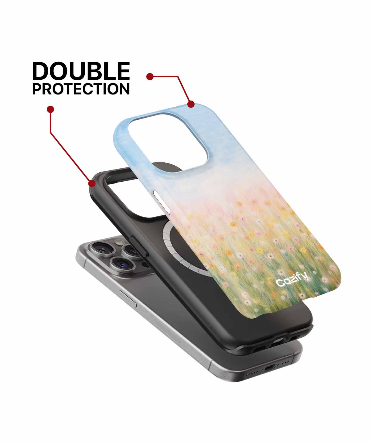 Cheerful Meadow of Colorful Blooms iPhone case Case Cazify - Delivery Canada