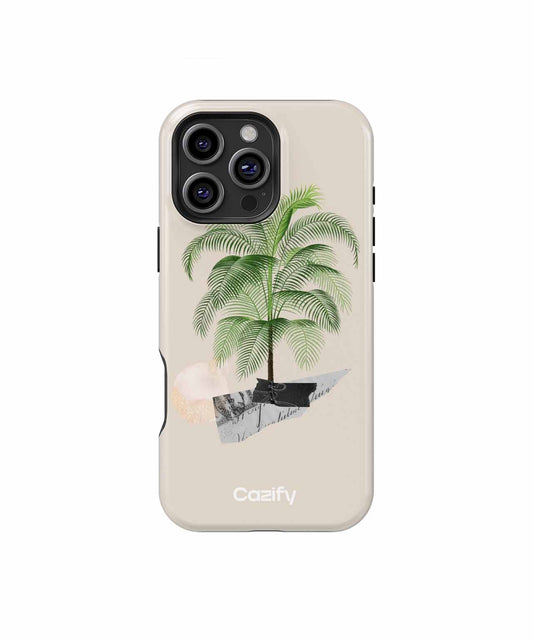 Cheerful palm plant in stylish decor iPhone case Case Cazify - Delivery Canada