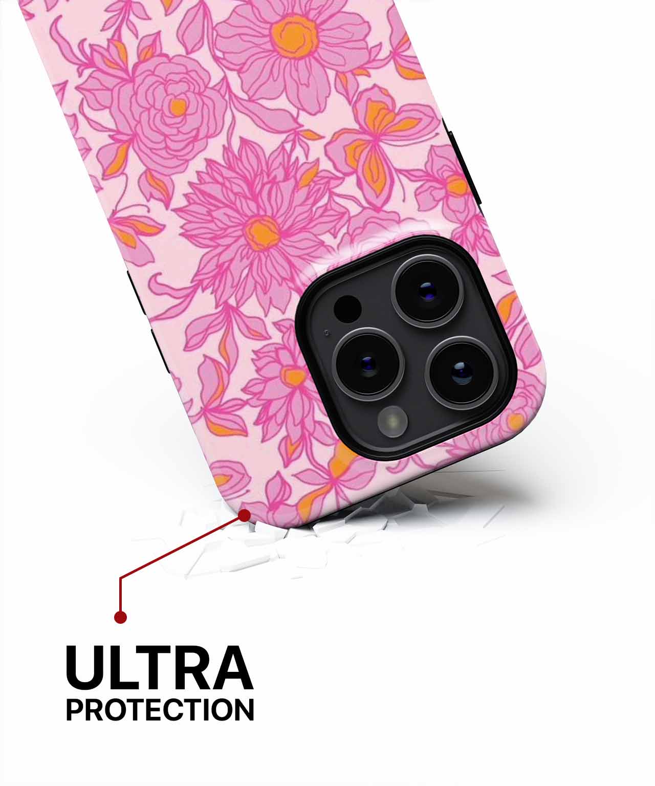Cheerful Pink Floral Garden Delight iPhone case Case Cazify - Delivery Canada