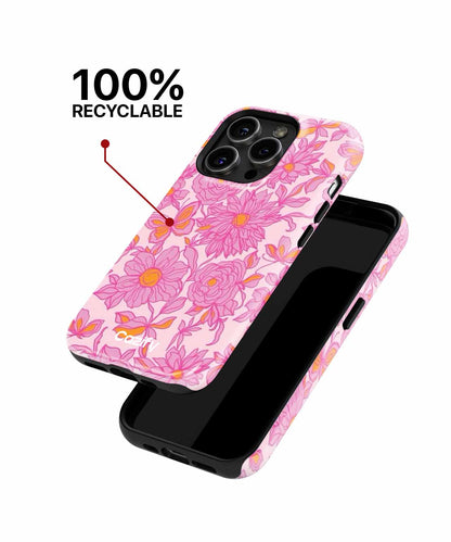 Cheerful Pink Floral Garden Delight iPhone case Case Cazify - Delivery Canada