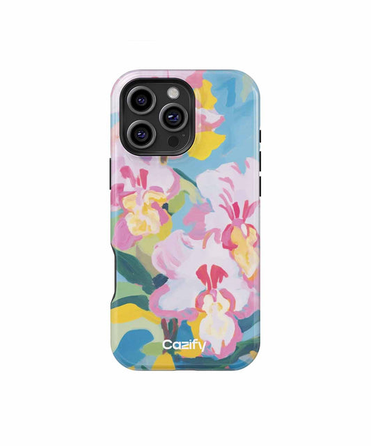 Cheerful Pink Orchids Dancing in the Breeze iPhone case Case Cazify - Delivery Canada