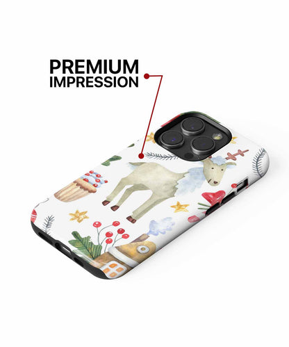 Cheerful Reindeer Among Holiday Treats iPhone case Case Cazify - Delivery Canada