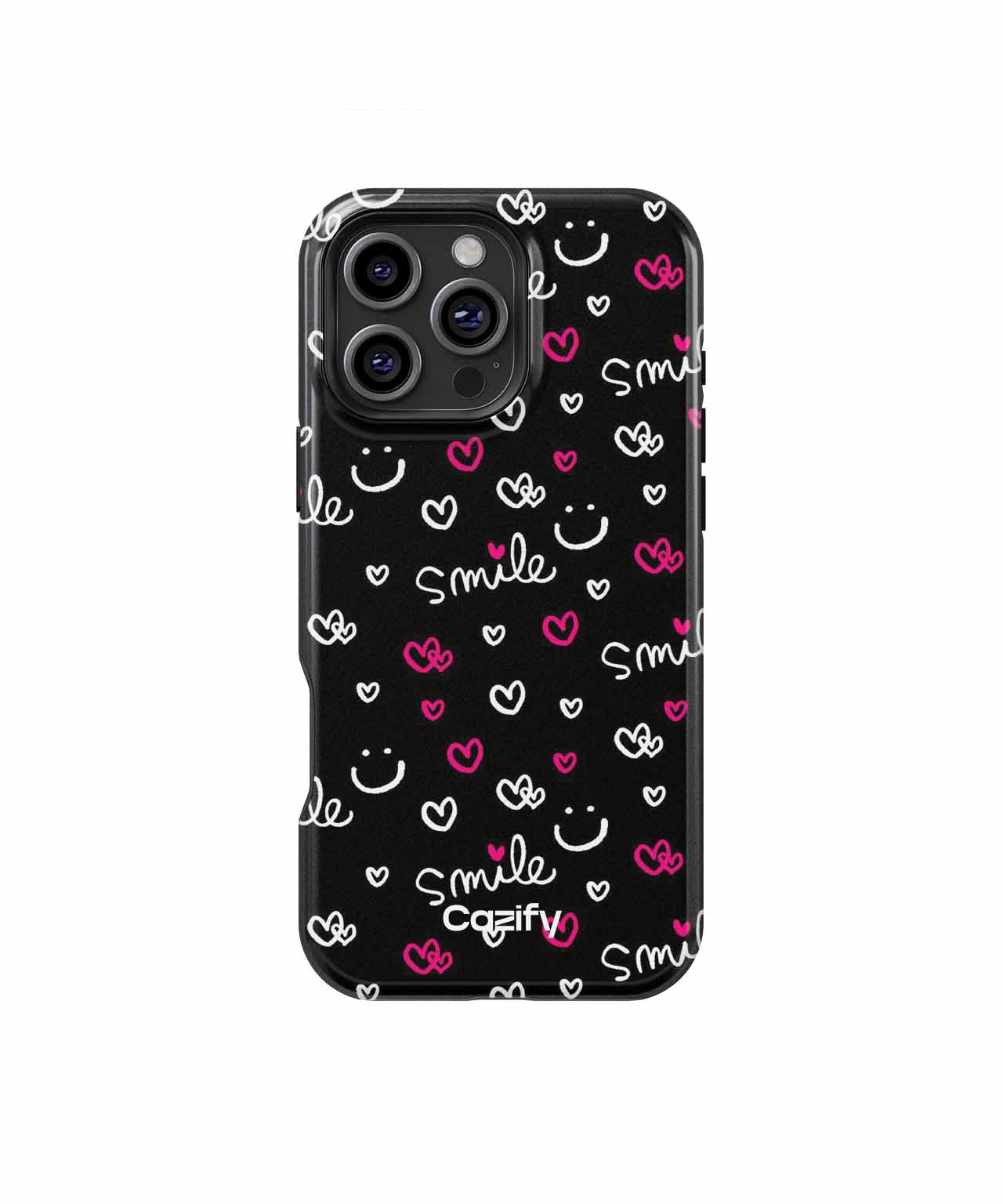 Cheerful Smile Heart Pattern Design iPhone case Case Cazify - Delivery Canada