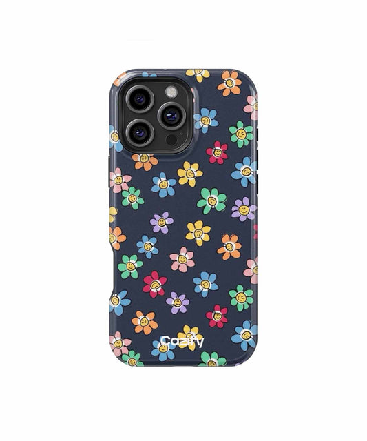 Cheerful Smiley Flower Party iPhone case Case Cazify - Delivery Canada