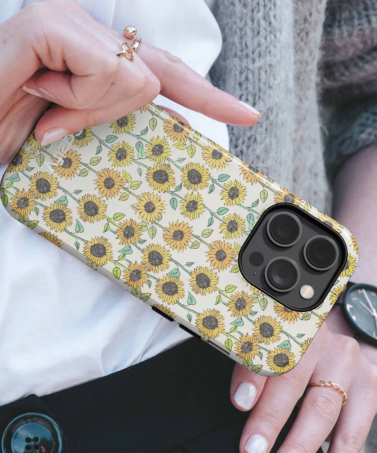 Cheerful Sunflower Garden Vibes iPhone case Case Cazify - Delivery Canada