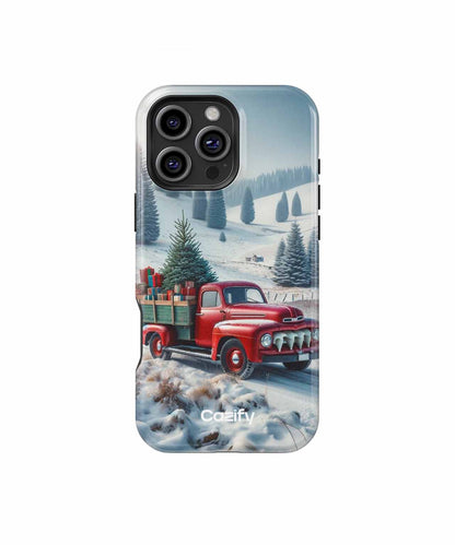 Cheerful Vintage Truck Delivering Christmas Joy iPhone case Case Cazify - Delivery Canada