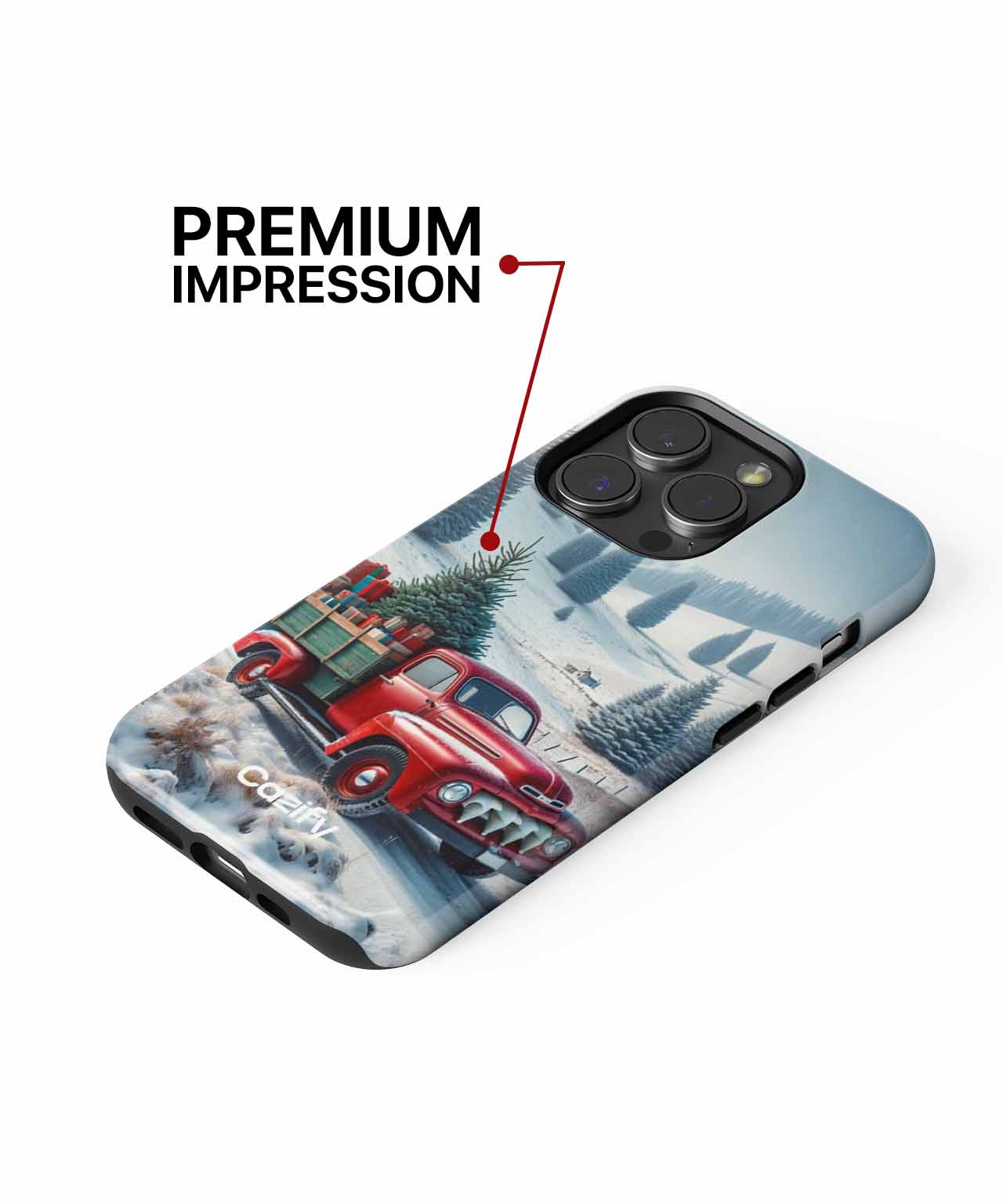 Cheerful Vintage Truck Delivering Christmas Joy iPhone case Case Cazify - Delivery Canada
