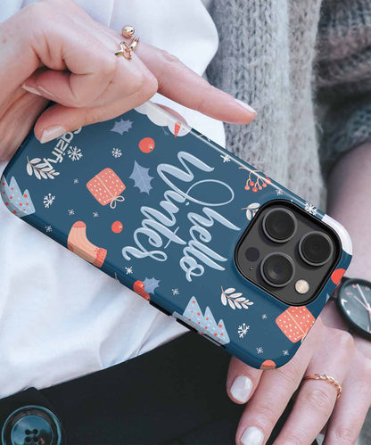 Cheerful Winter Wonderland Vibes iPhone case Case Cazify - Delivery Canada