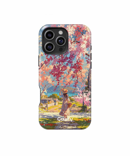 Cherry Blossom Stroll on a Sunny Day iPhone case Case Cazify - Delivery Canada