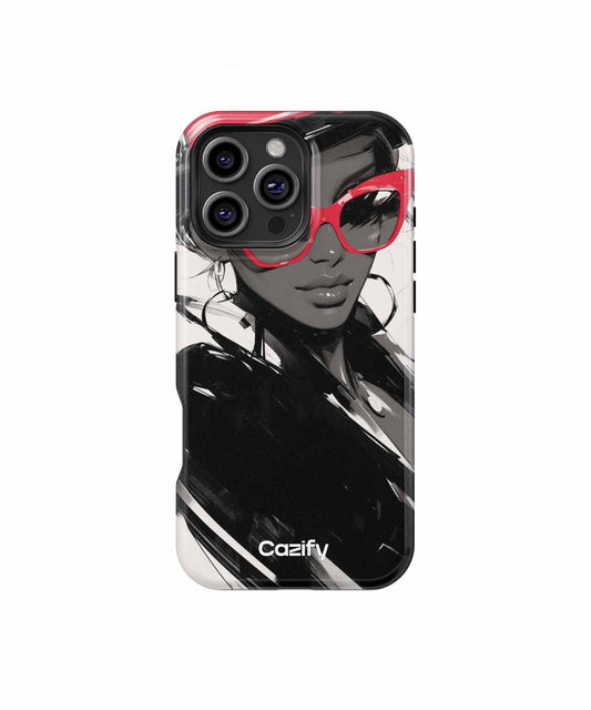 Chic Fashionista with Bold Style iPhone case Case Cazify - Delivery Canada